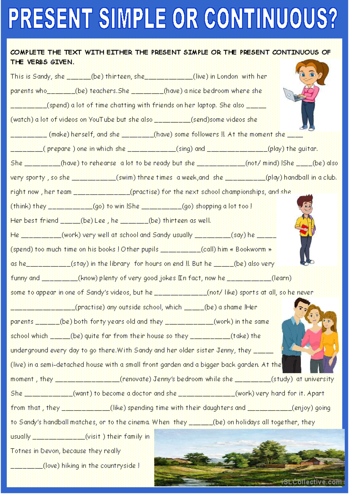 Present Simple vs Present Continuous: Grammar in Context (ENG101) - Studocu