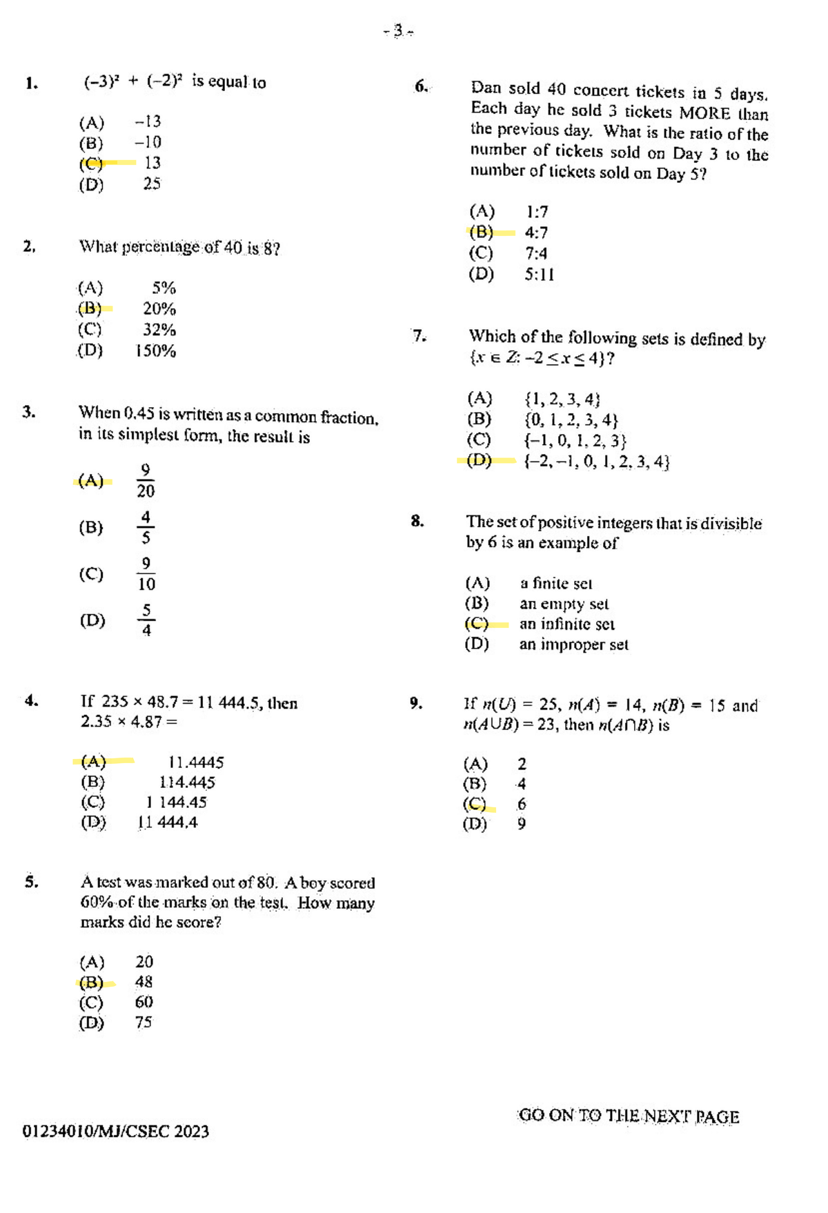 Maths 2023 Paper 1: Comprehensive Exam Questions and Solutions - Studocu