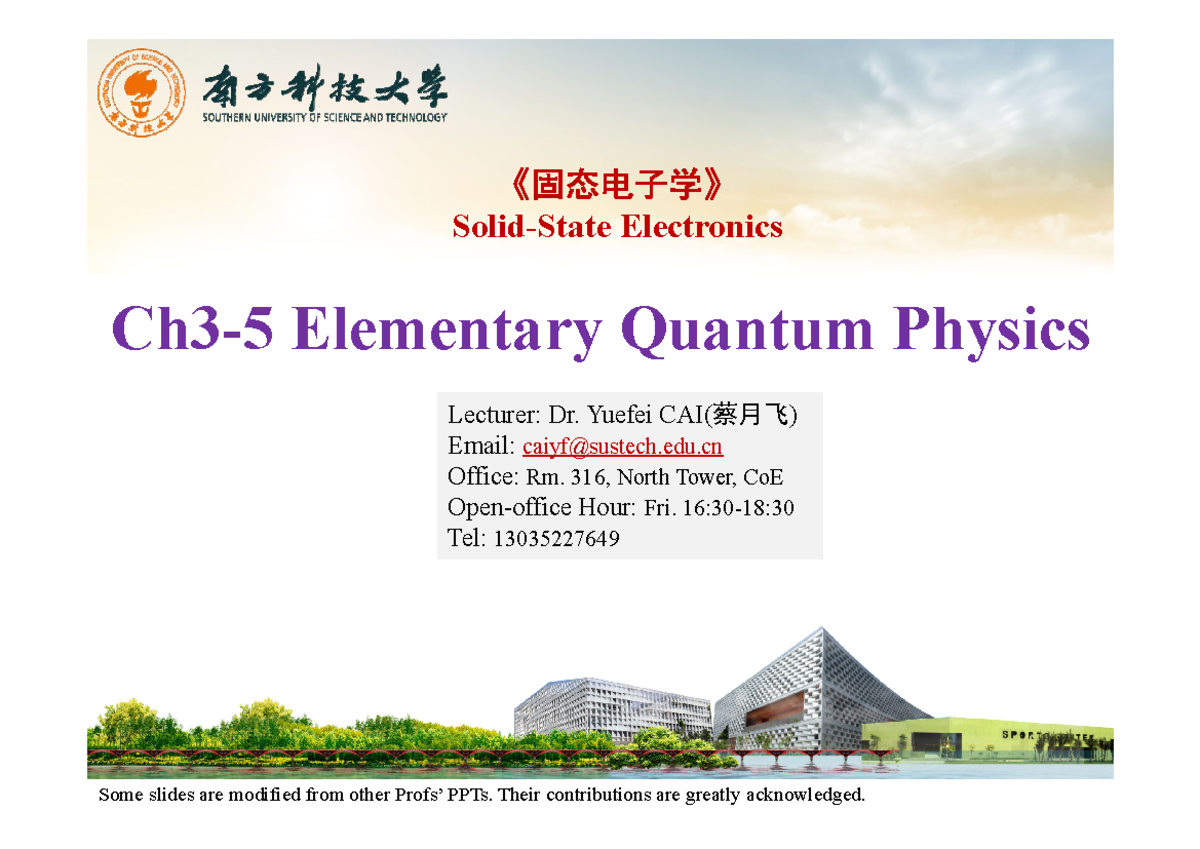 Electronics 2: Lecture 15 - Quantum Physics Fundamentals and Laser ...