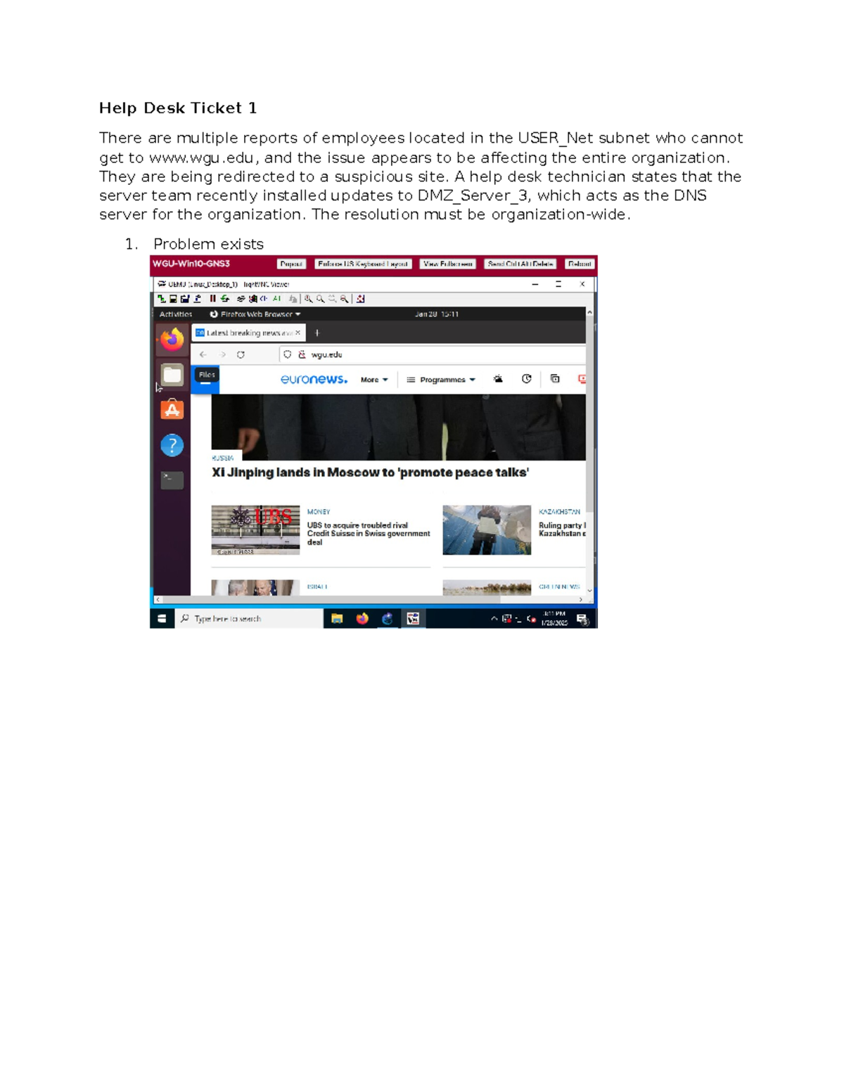 Help Desk Ticket Analysis for D412 PA - Troubleshooting Network Issues ...