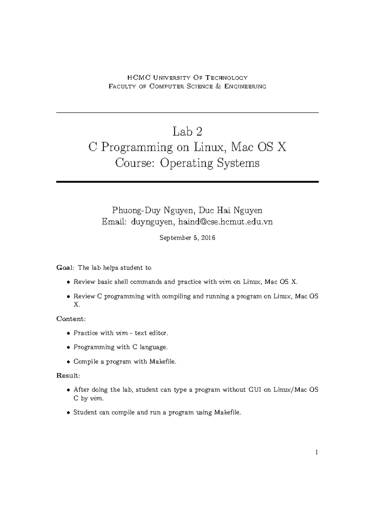 Lab 2 - C programmingLab 2 - C programmingLab 2 - C programmingLab 2 ...