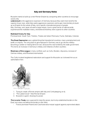 History Paper 2: Examining the Causes & Effects of 20th Century