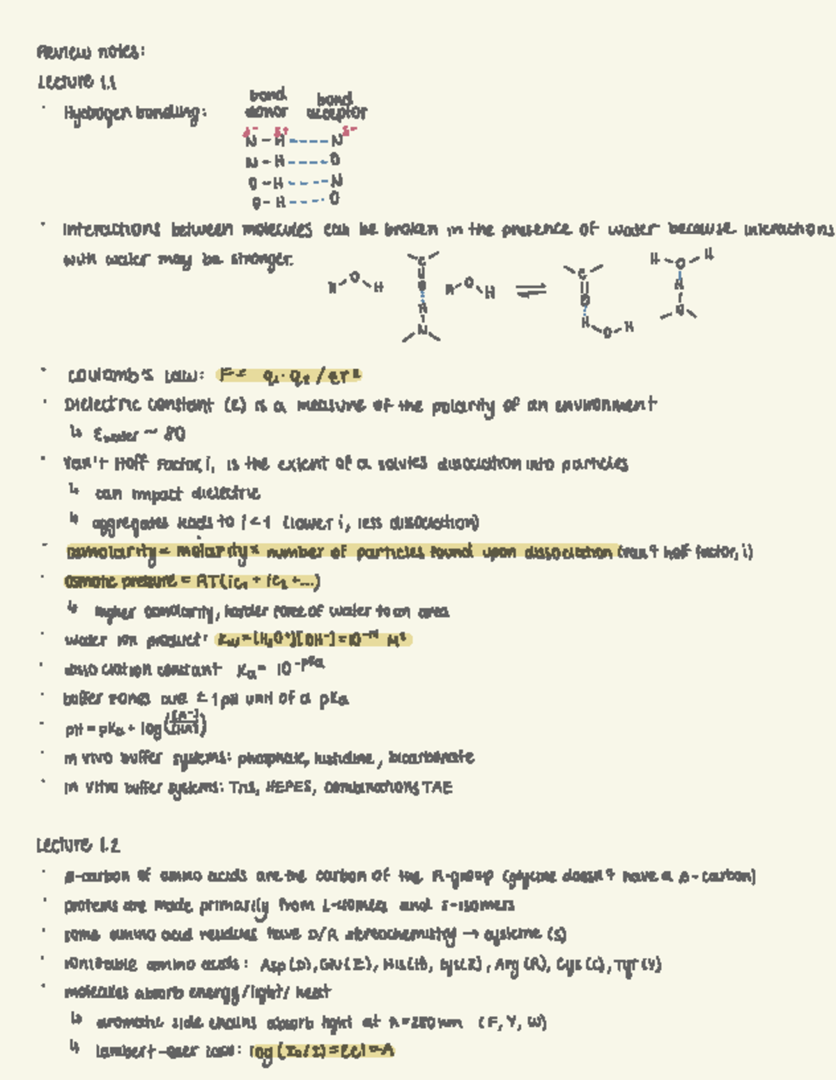 Lecture 1: Overview of Protein Structure & Function in Biochemistry ...