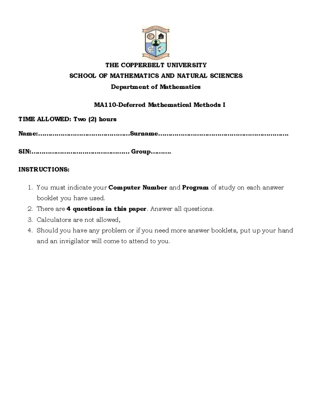 ma110-test-2-deferred-exam-on-mathematical-methods-i-studocu