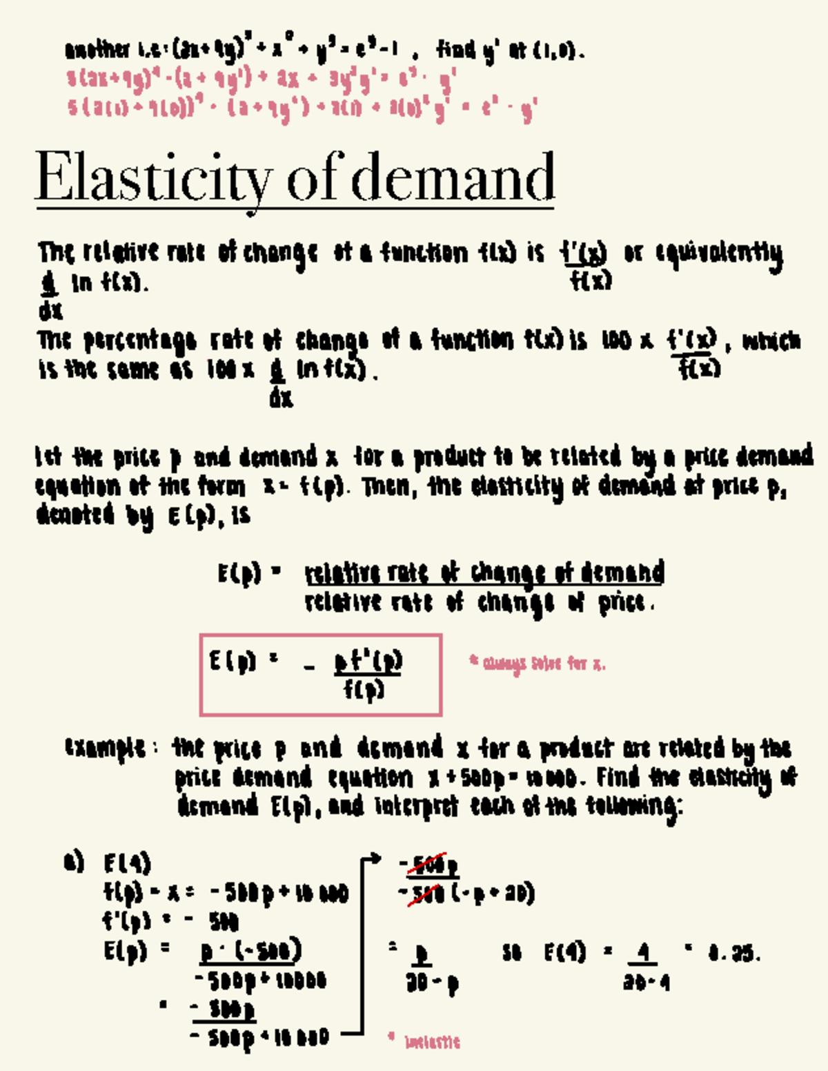 Elasticity of Demand: Understanding E(p) and Price-Demand Relations ...