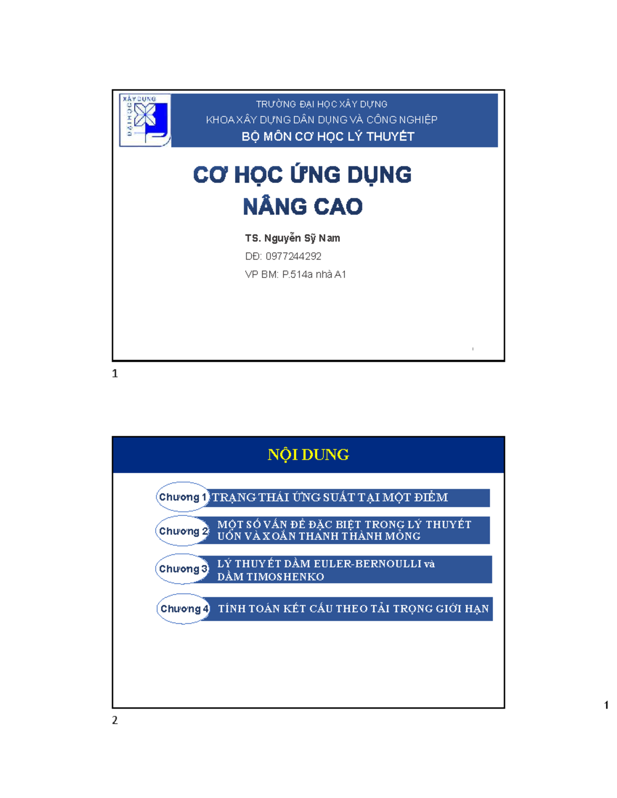 Chương 4: Tính Toán Kết Cấu Theo Tải Trọng Giới Hạn (TTGH) - Studocu
