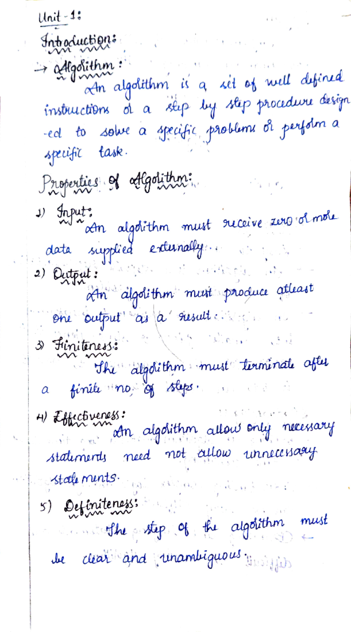 Daa unit 1 complete - Unit 1: Introduction: Algorithm An algolithm is a ...