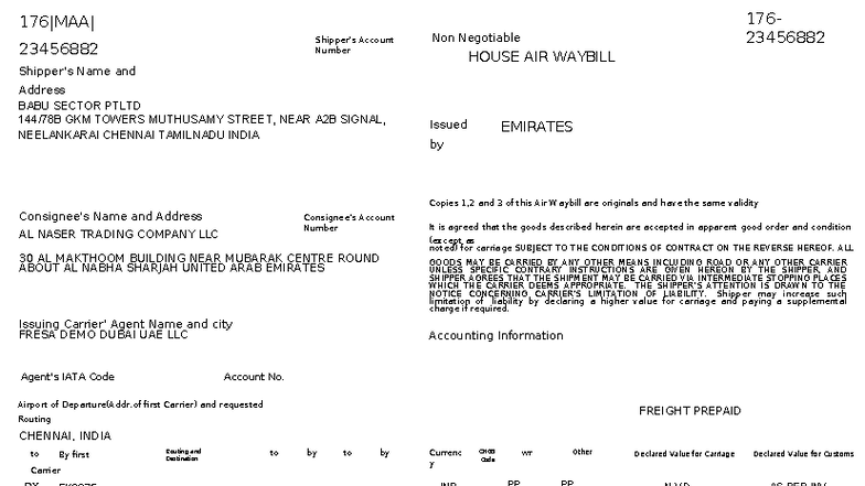Hawb Draft Report Format - 23456882 - Studocu