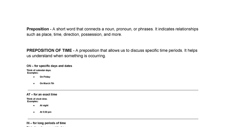 Understanding Prepositions and Sentence Structures: A Comprehensive ...