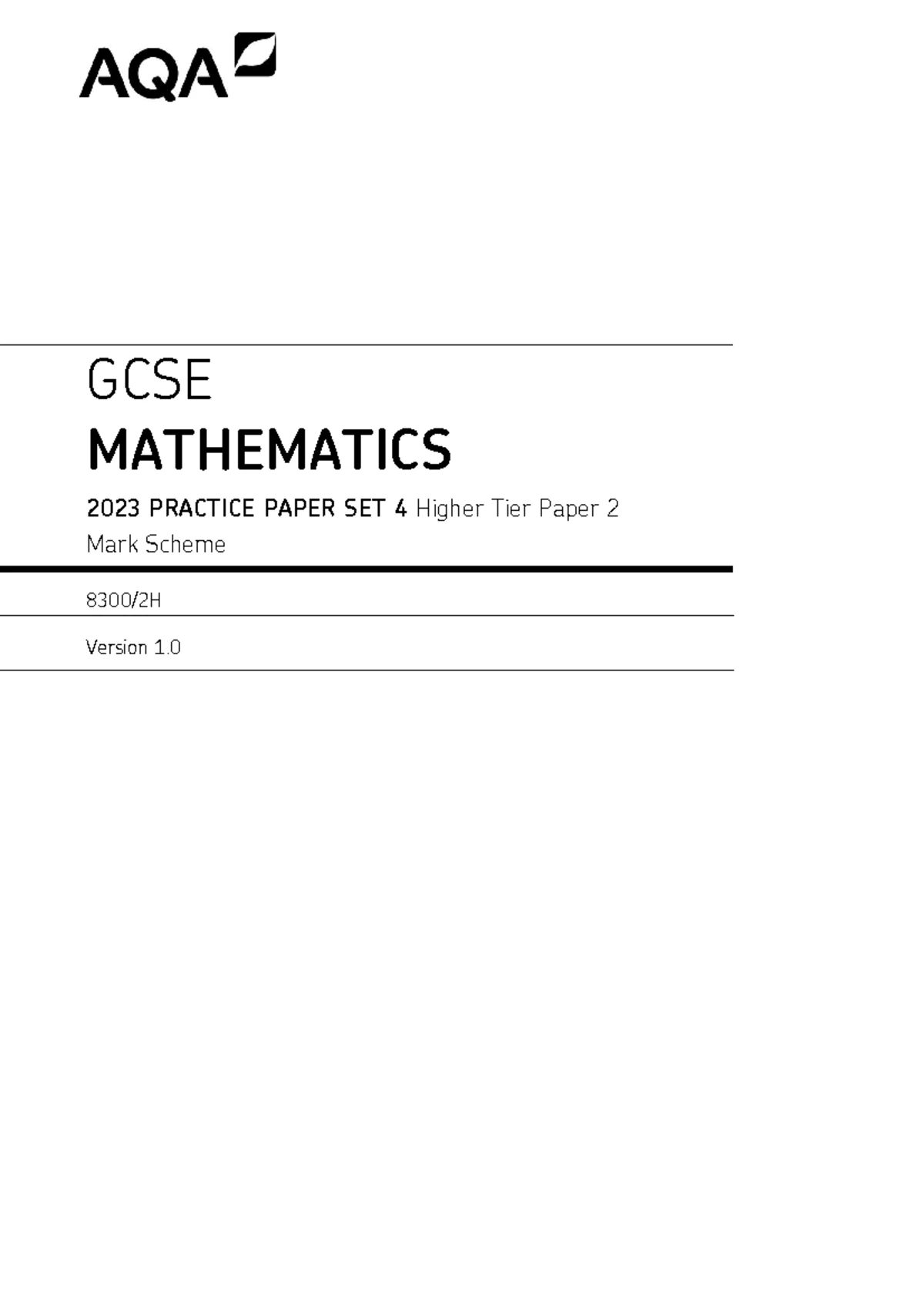 Mock Set 8 Paper 2h Edexcel Gcse Maths Higher Tier Studocu Mock Set 8 Paper 2h Edexcel Gcse Maths Higher Tier Studocu