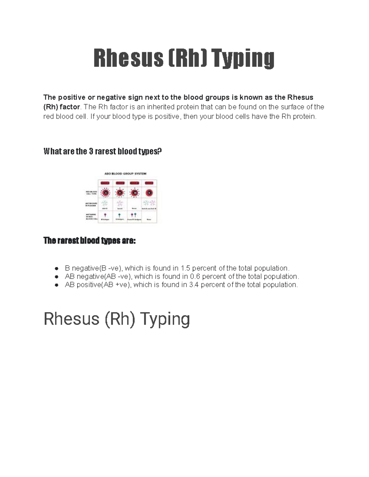 Rhesus (Rh) Typing - BSNFILE NOTES REVIEW MO NAYAN BEH - Rhesus (Rh ...
