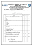 18CSC207J - Advanced Programming Practice Continuous Assessment-2 Question Bank