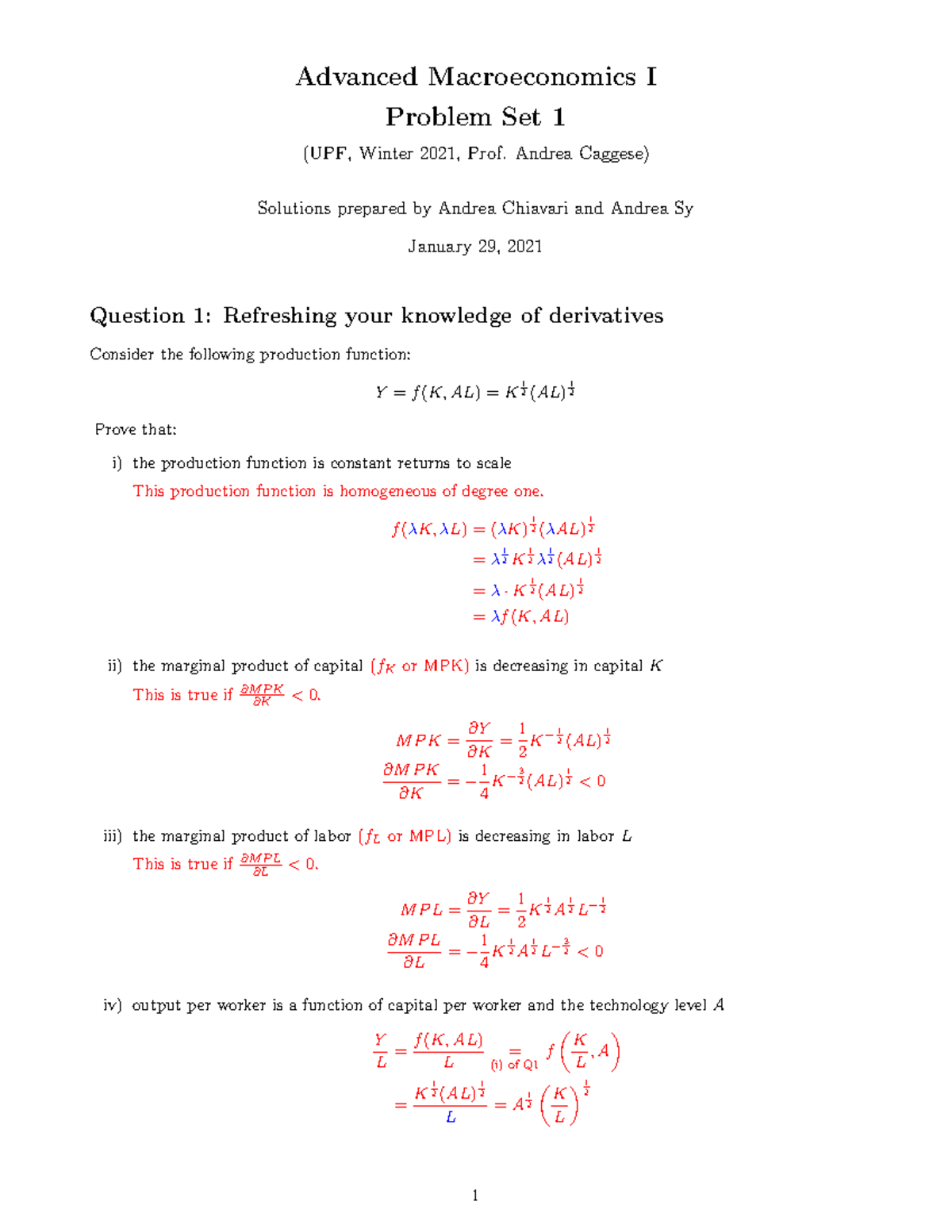 Seminar 1 solutions - Advanced Macroeconomics I Problem Set 1 (UPF ...
