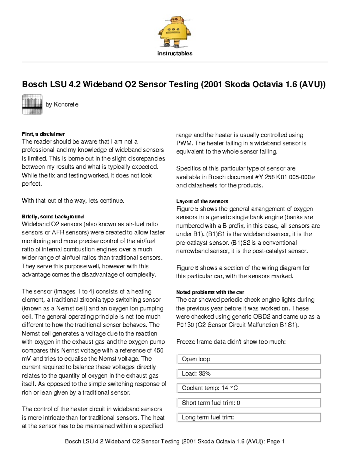 Bosch LSU 42 Wideband O2 Sensor Testing - This is borne out in the ...