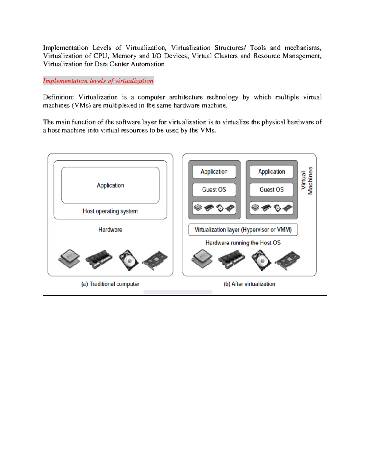 CC UNIT-2: Cloud Computing - Virtualization Structures & Implementation ...