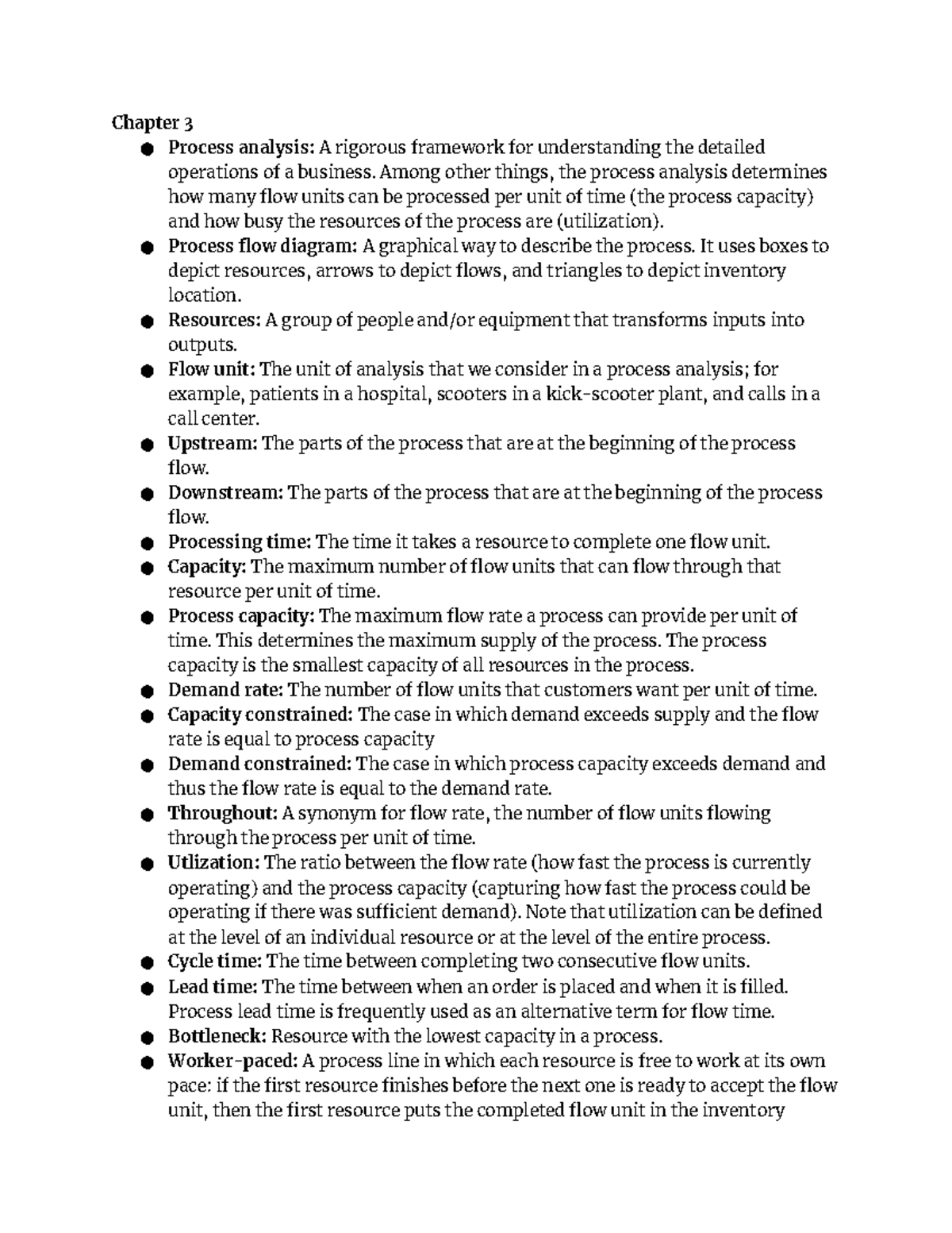 Week 2 chapter 3 - Emmanual P - Chapter 3 Process analysis: A rigorous ...