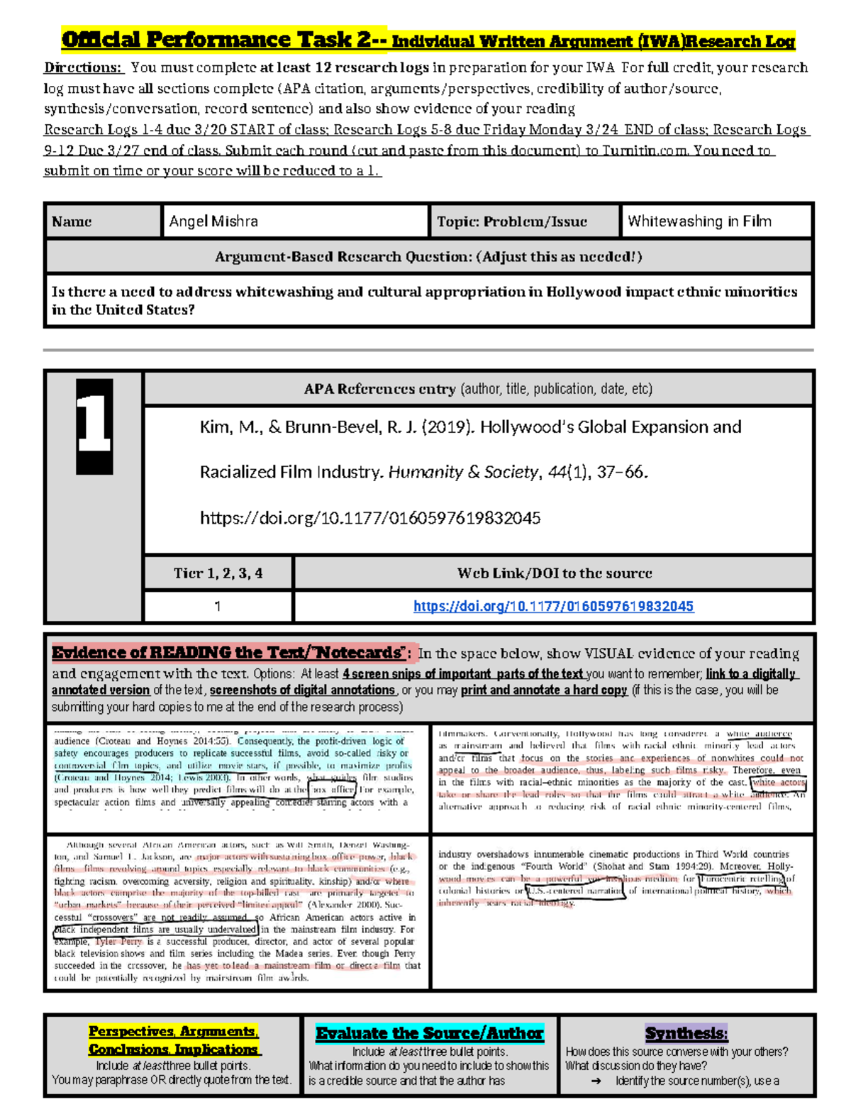 Copy of Scheppach SEM- IWA Research Log 24-25 - Official Performance ...