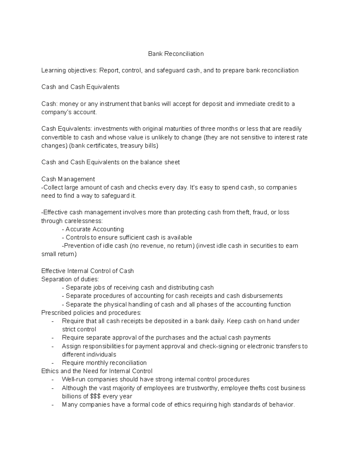 Final Exam Review Notes for Course Code [Insert Course Code Here ...