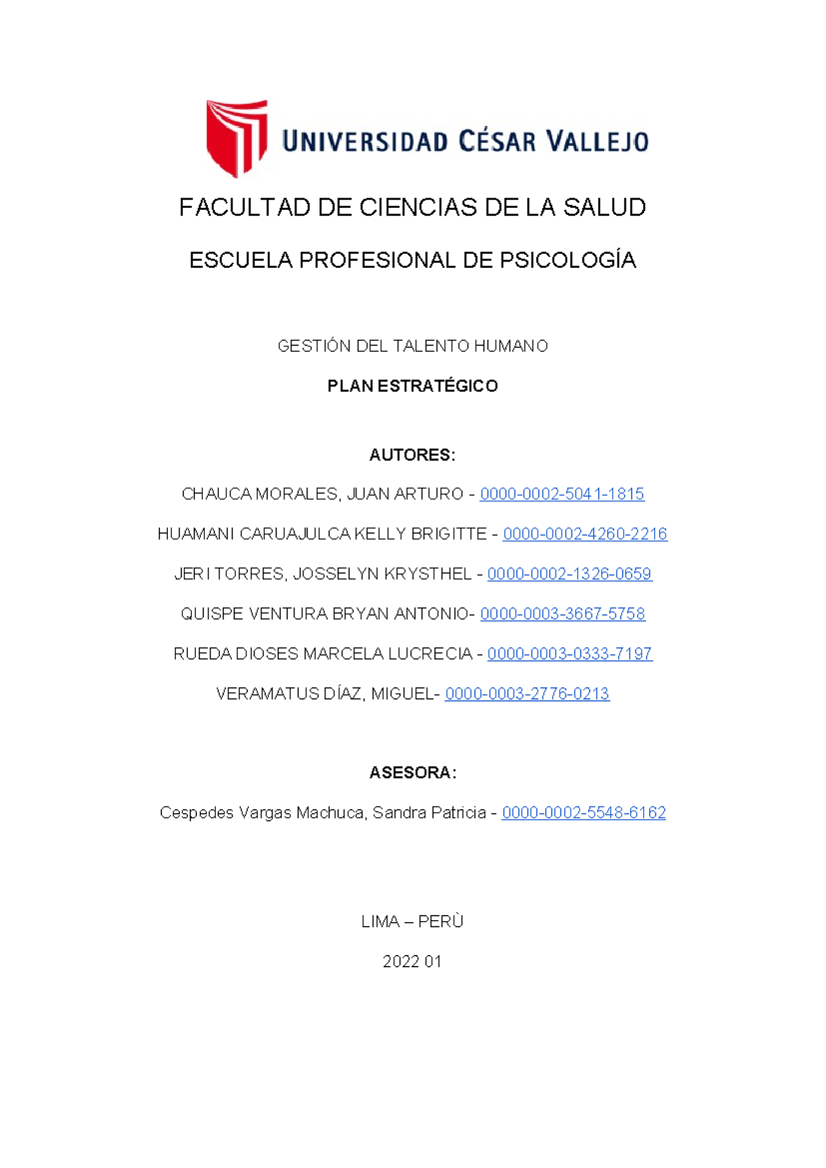 PLAN ESTRATÉGICO DE GESTIÓN DEL TALENTO HUMANO - GRUPO 4 - Studocu