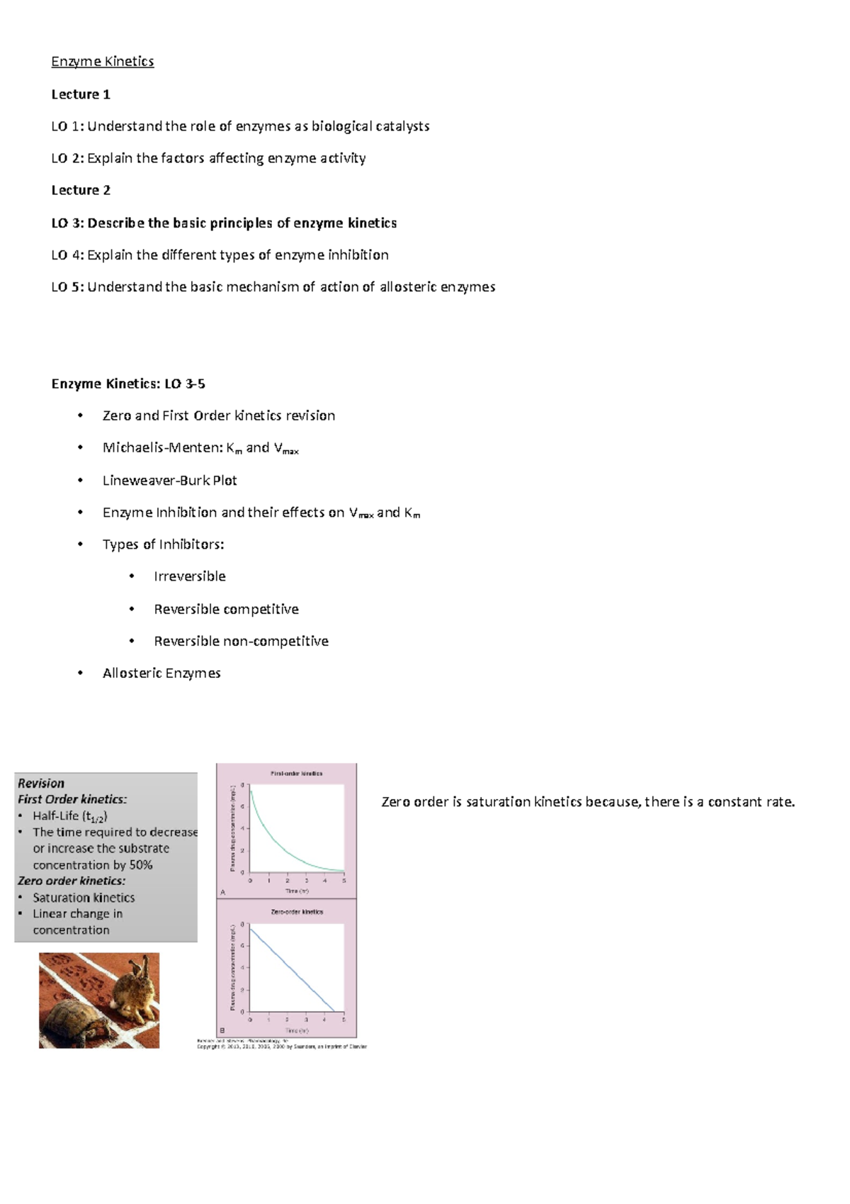Enzyme Kinetics: Key Concepts and Mechanisms (Lecture Notes) - Studocu