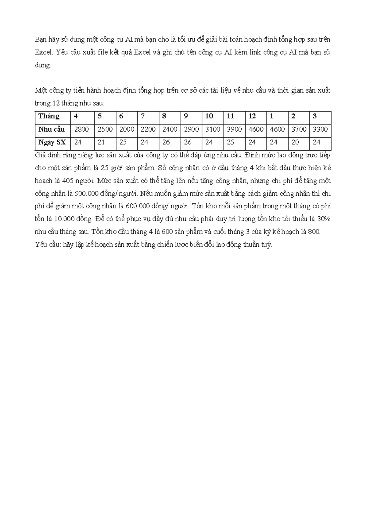 Dùng AI Hoạch Định Tổng Hợp Trên Excel - Chương 3 (fdfsdf) - Studocu