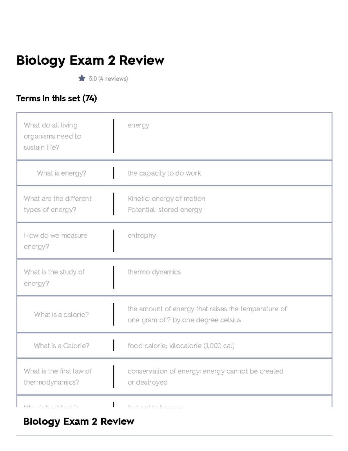 Biology 102 Exam 2 Review Flashcards for Key Concepts and Terms - Studocu