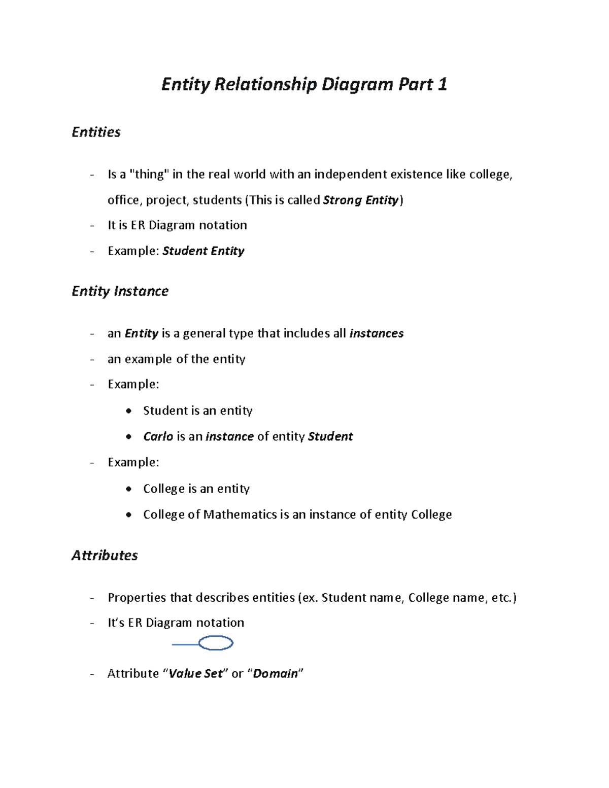 Entity Relationship Diagram 101: Understanding ER Components - Studocu