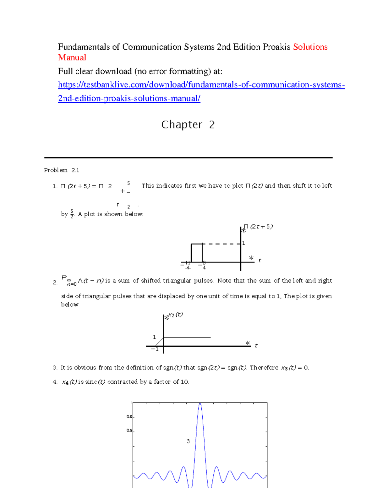 Be304fdb - Fundamentals of Communication Systems 2nd Ed. Solutions ...