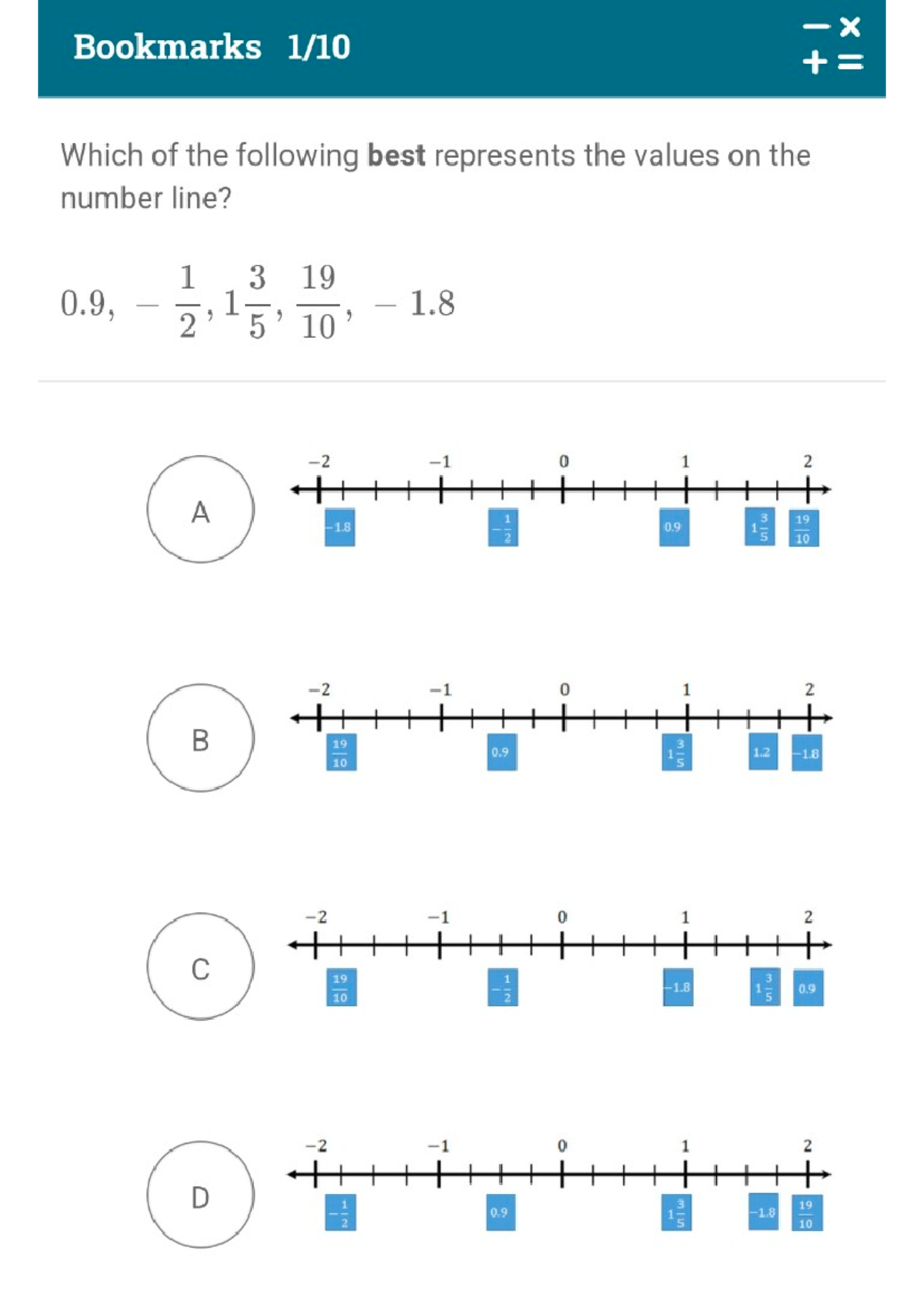 Ged Math Flash - x Bookmarks Which of the following best represents the ...