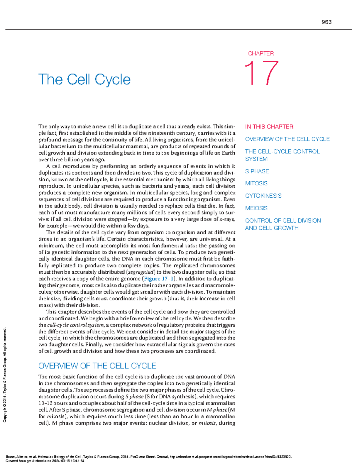 Final Exam Review: The Cell Cycle and Cytokinesis (BIO101) - The only ...