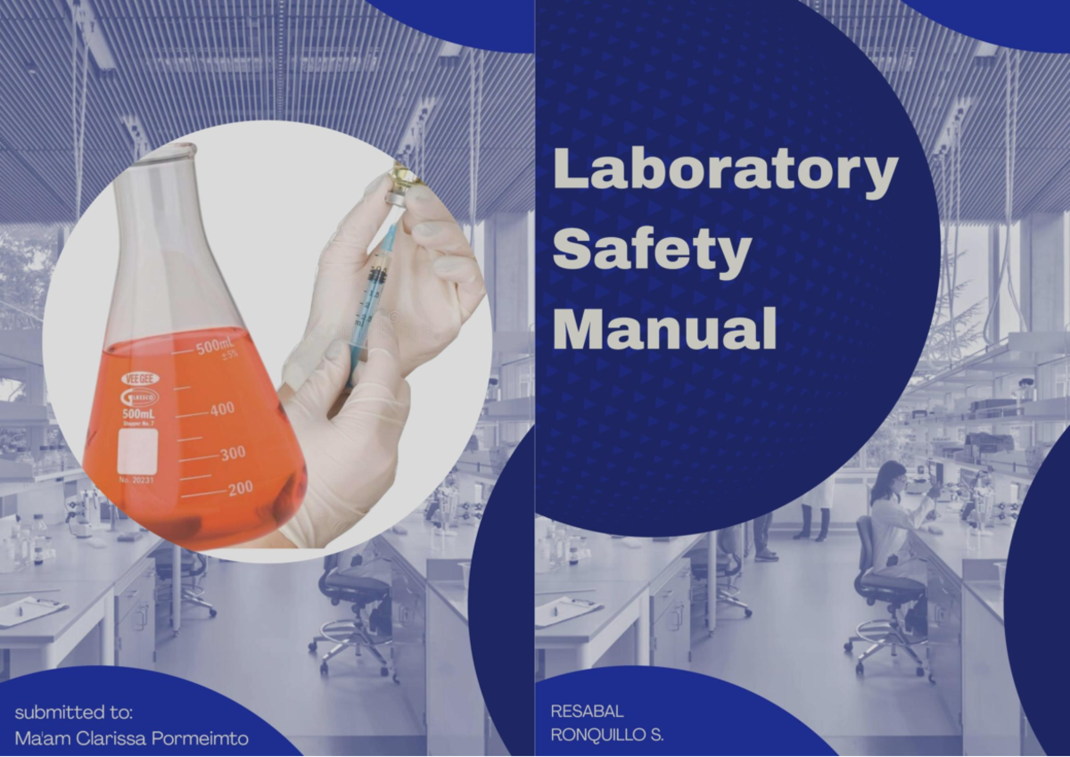 Laboratory Safety Manual (Course Code: LAB 101) - Studocu