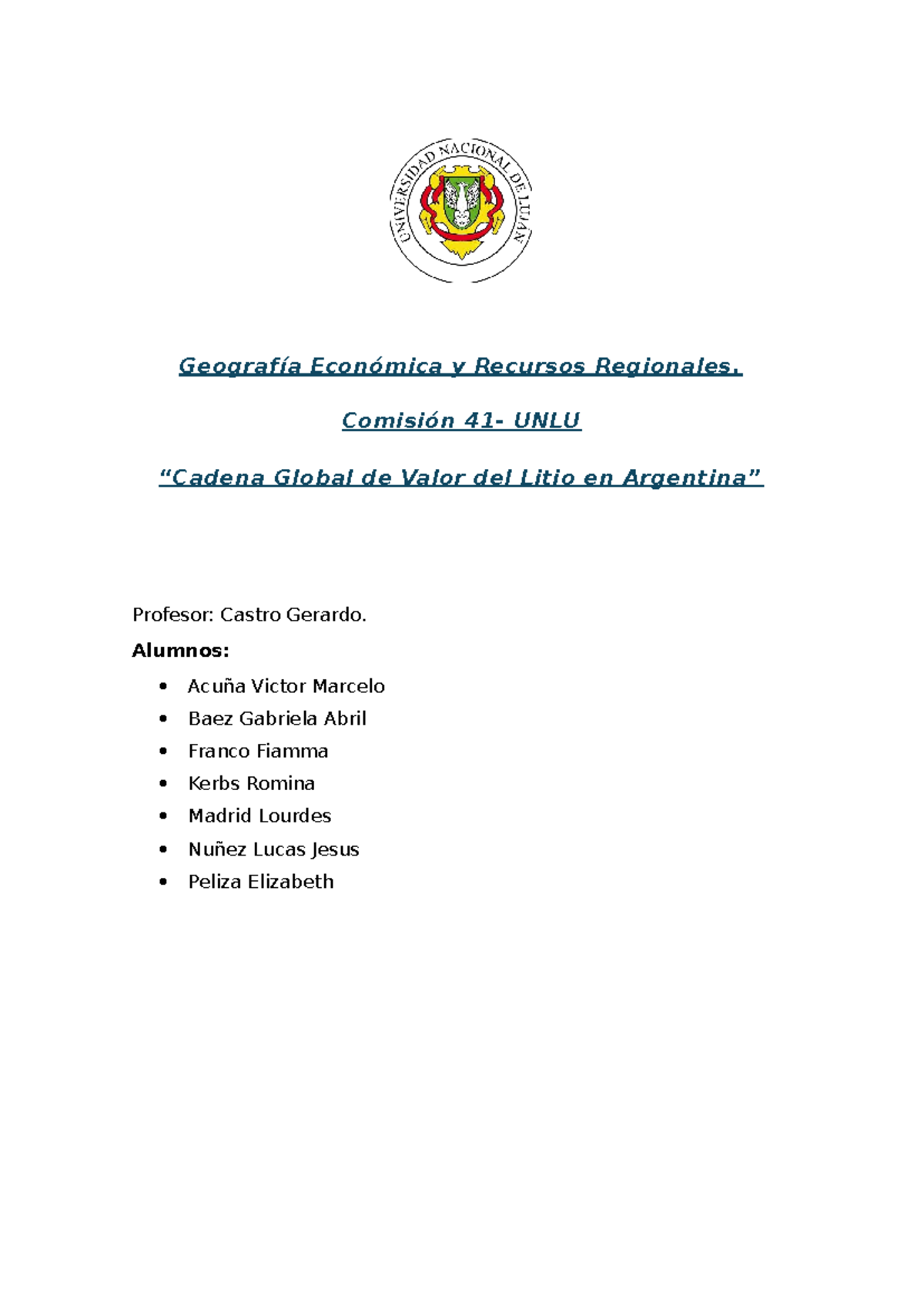 Cadena de Valor del Litio en Argentina - Geografía Económica y Recursos ...