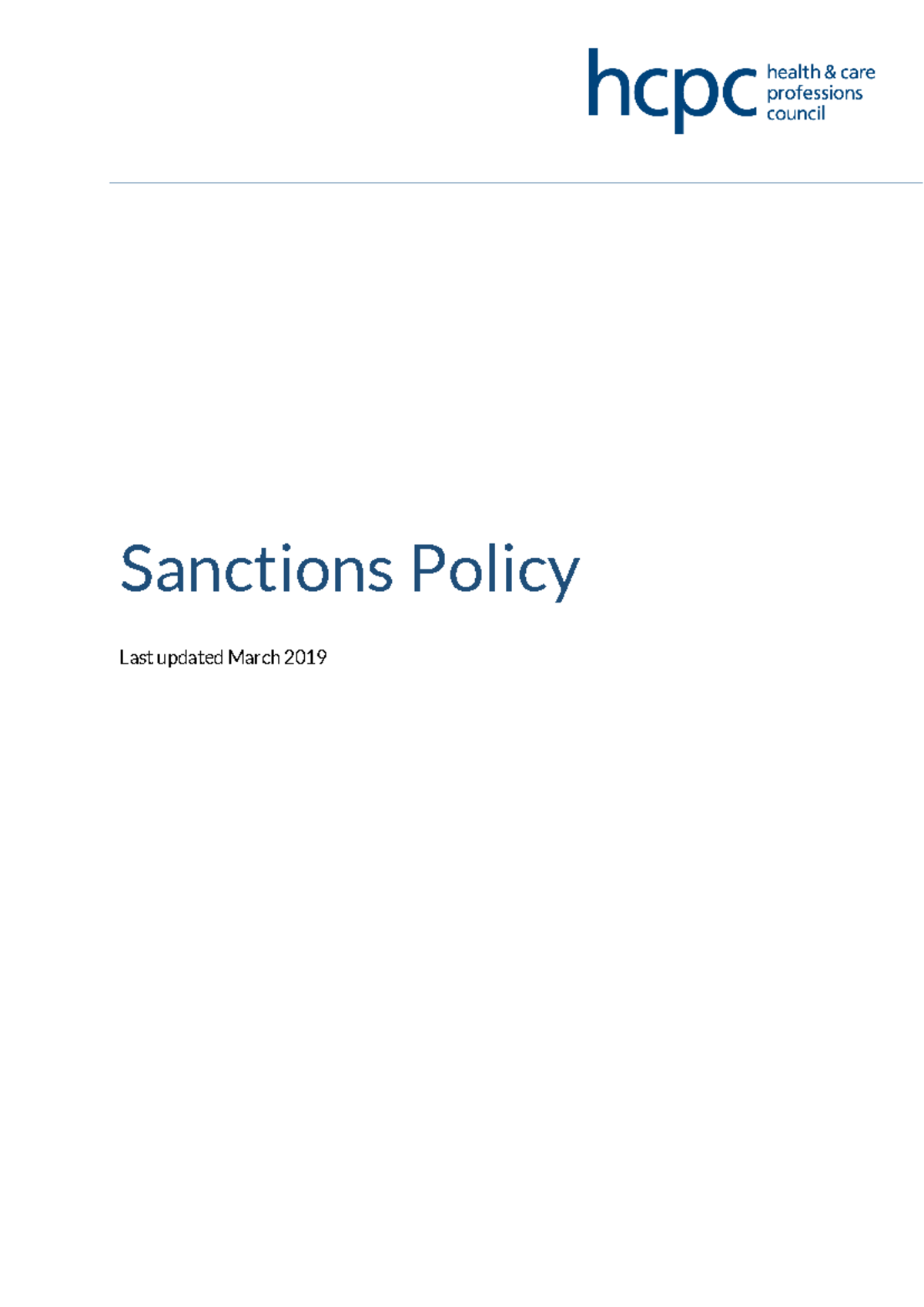 Revised Title: Sanctions Policy Overview and Guidelines ...