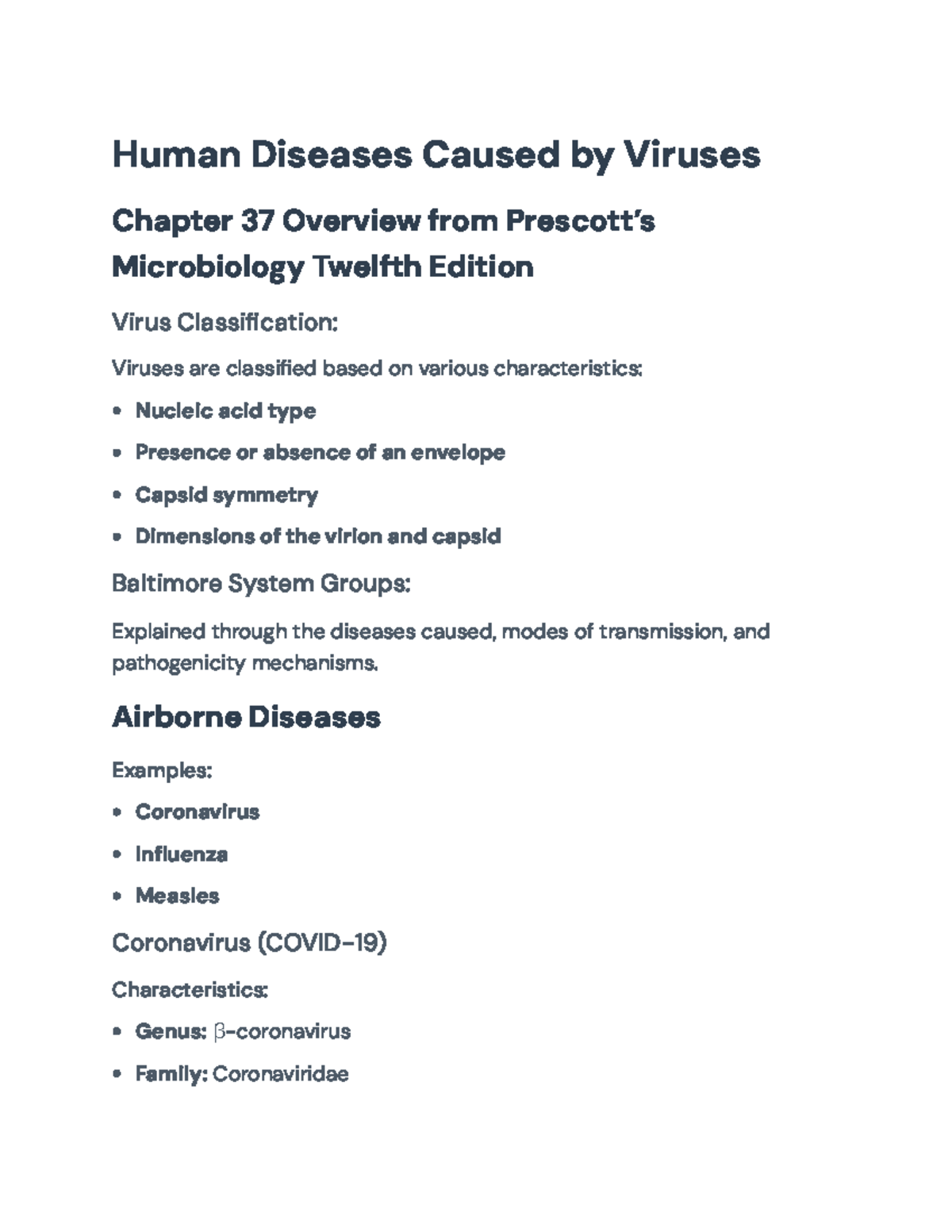 Human Diseases Caused by Viruses - Overview and Insights (Microbiology ...