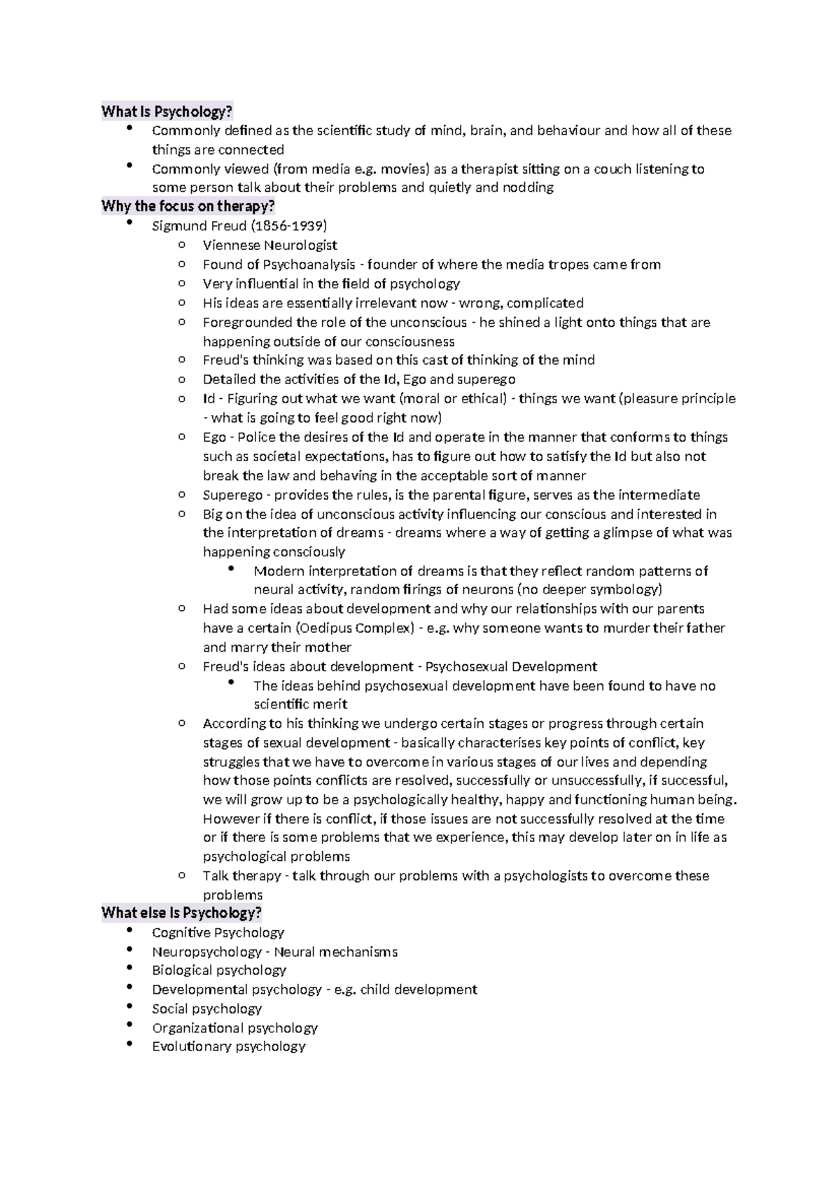 WEEK 2 Lecture Notes: Understanding Psychology and Its Methods ...