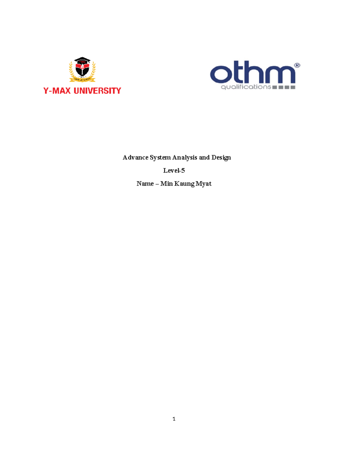 Task 2 Guidebook - Advanced System Analysis and Design (SAD) - Studocu