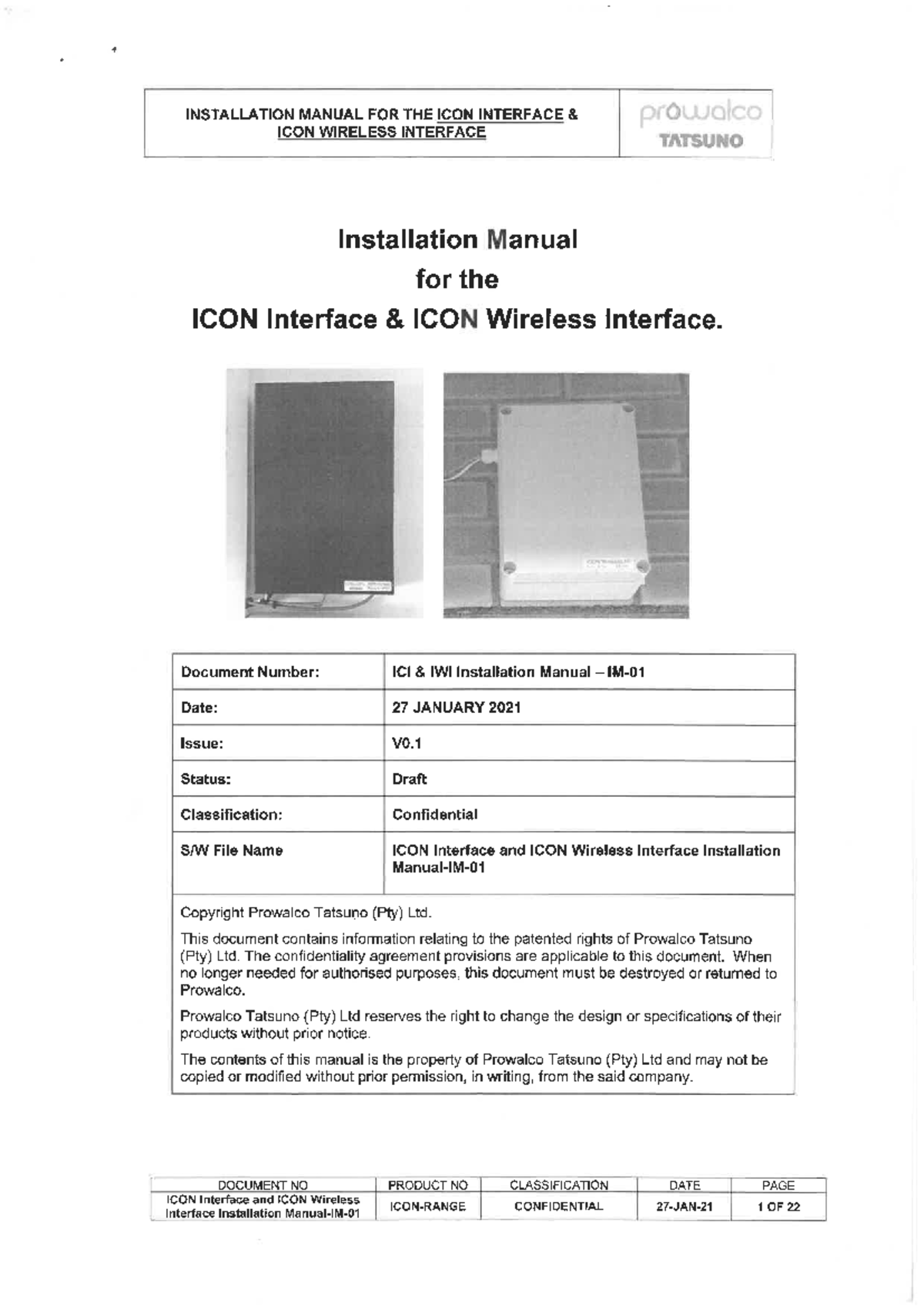 Installation Manual for ICON Interface & Wireless (ICI IWI) - Studocu