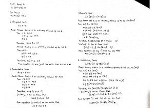 Set Theory final examination - SET THEORY Final Examination I. Verify ...