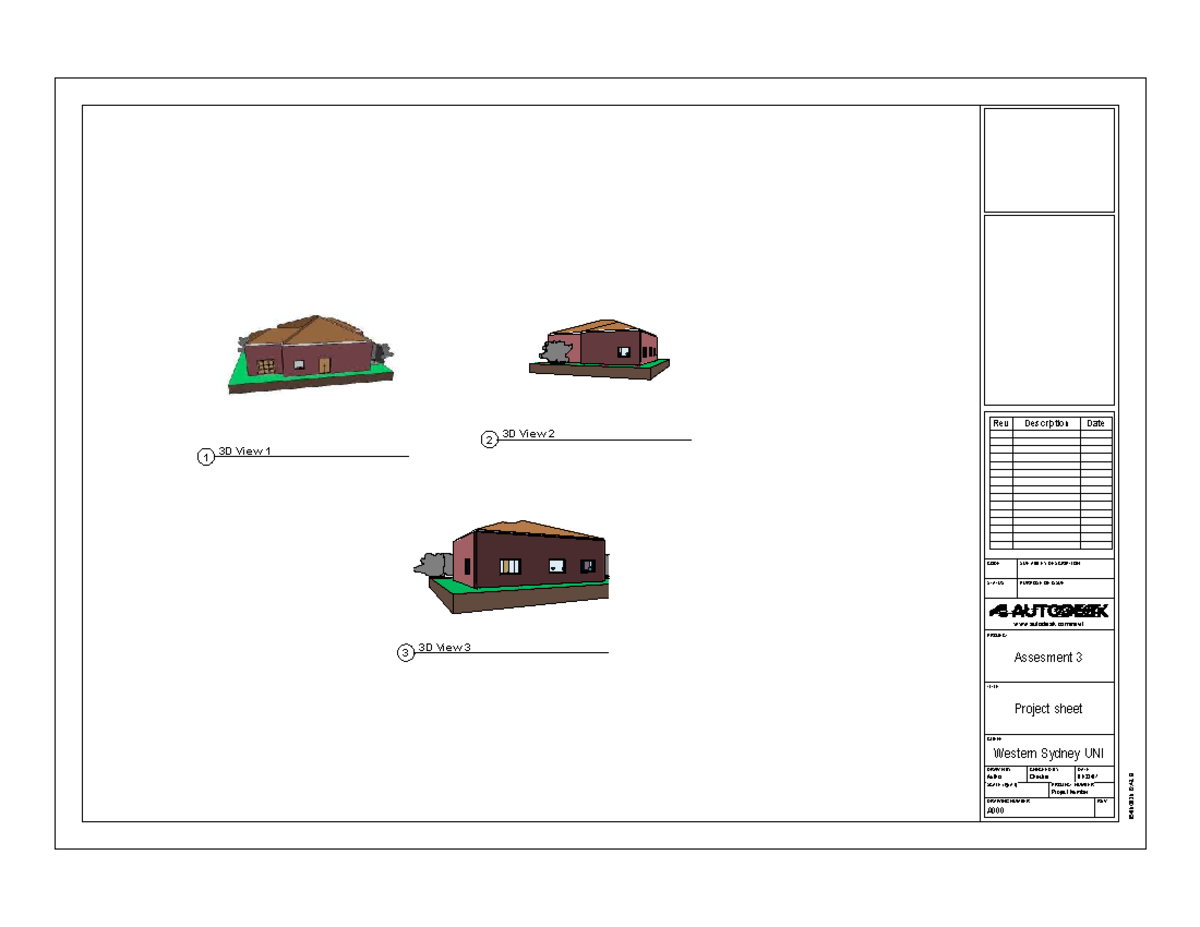 Draw and CAD 3 - Assessment 3 Project Drawings and Plans - Studocu