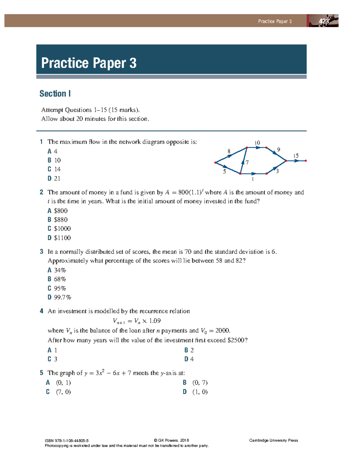 Practice Paper 3: Comprehensive Review Questions and Solutions - Studocu