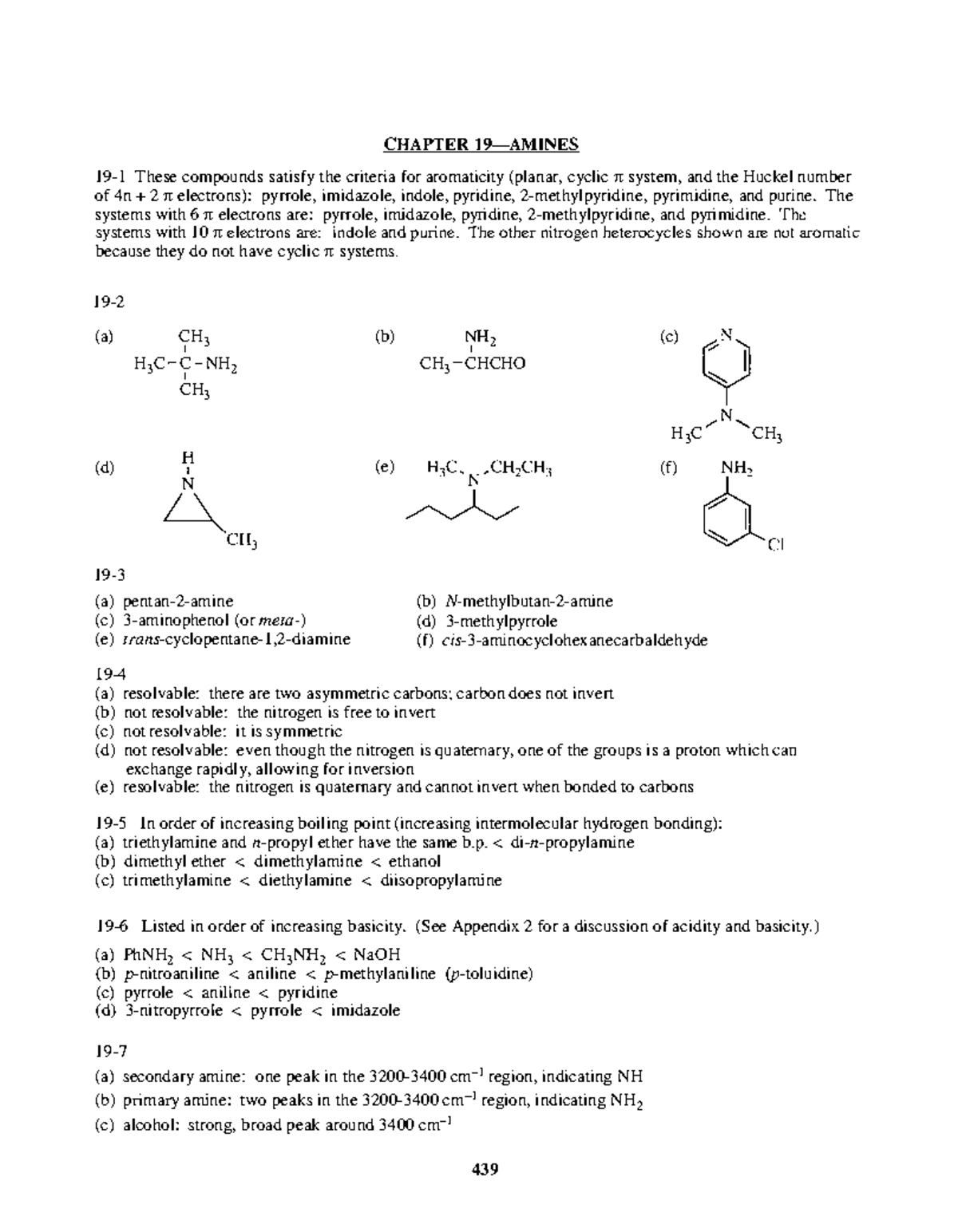 CH19: Aromatic Compounds and Basicity - Textbook Solutions - Studocu