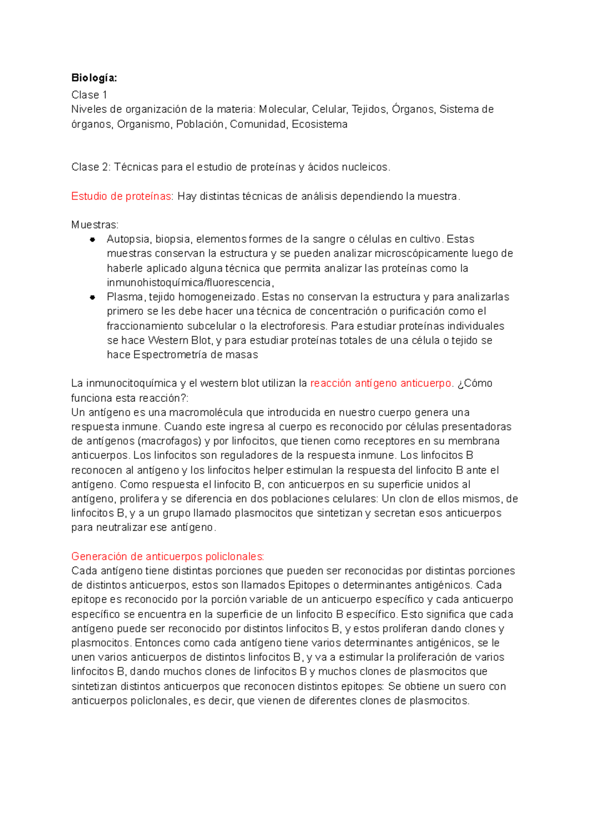 Biología y Genética 2025 UBA - Resumen de Clases y Seminarios - Document Preview