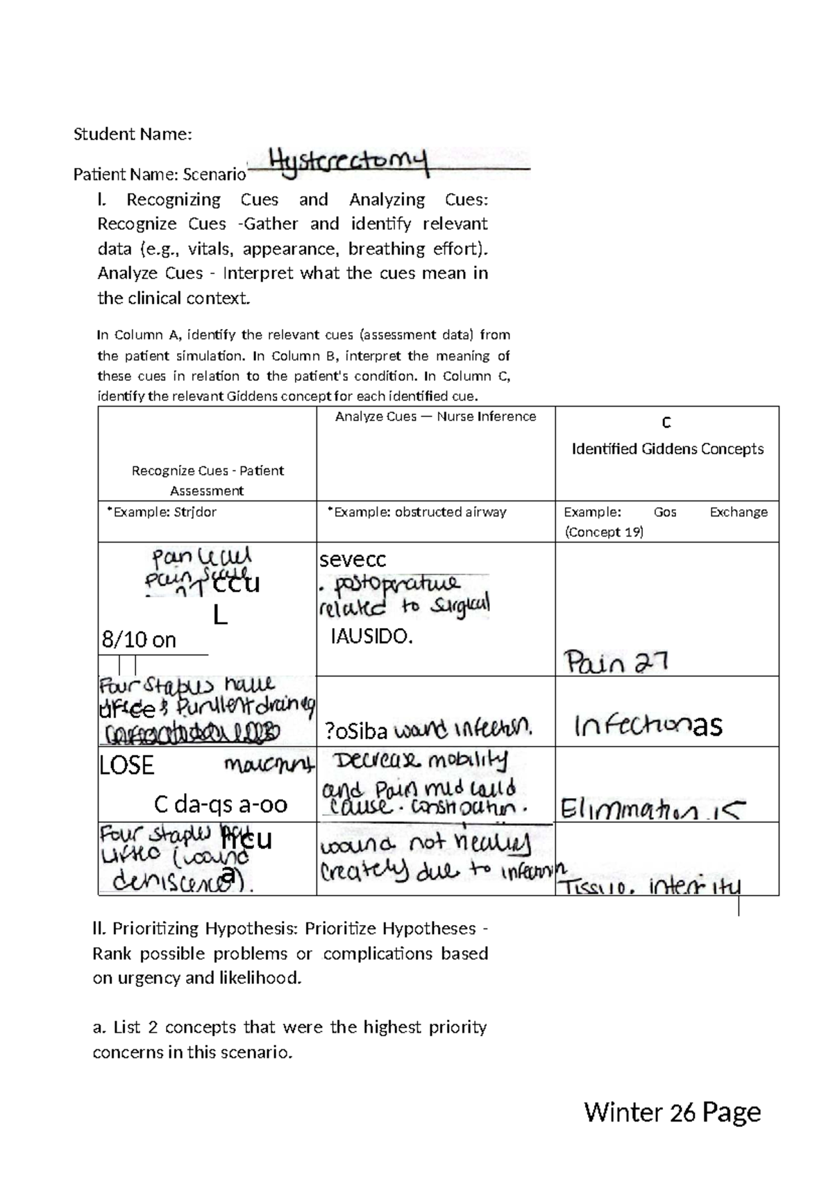 SIM ANNE - Patient Assessment & Nursing Interventions Guide - Studocu
