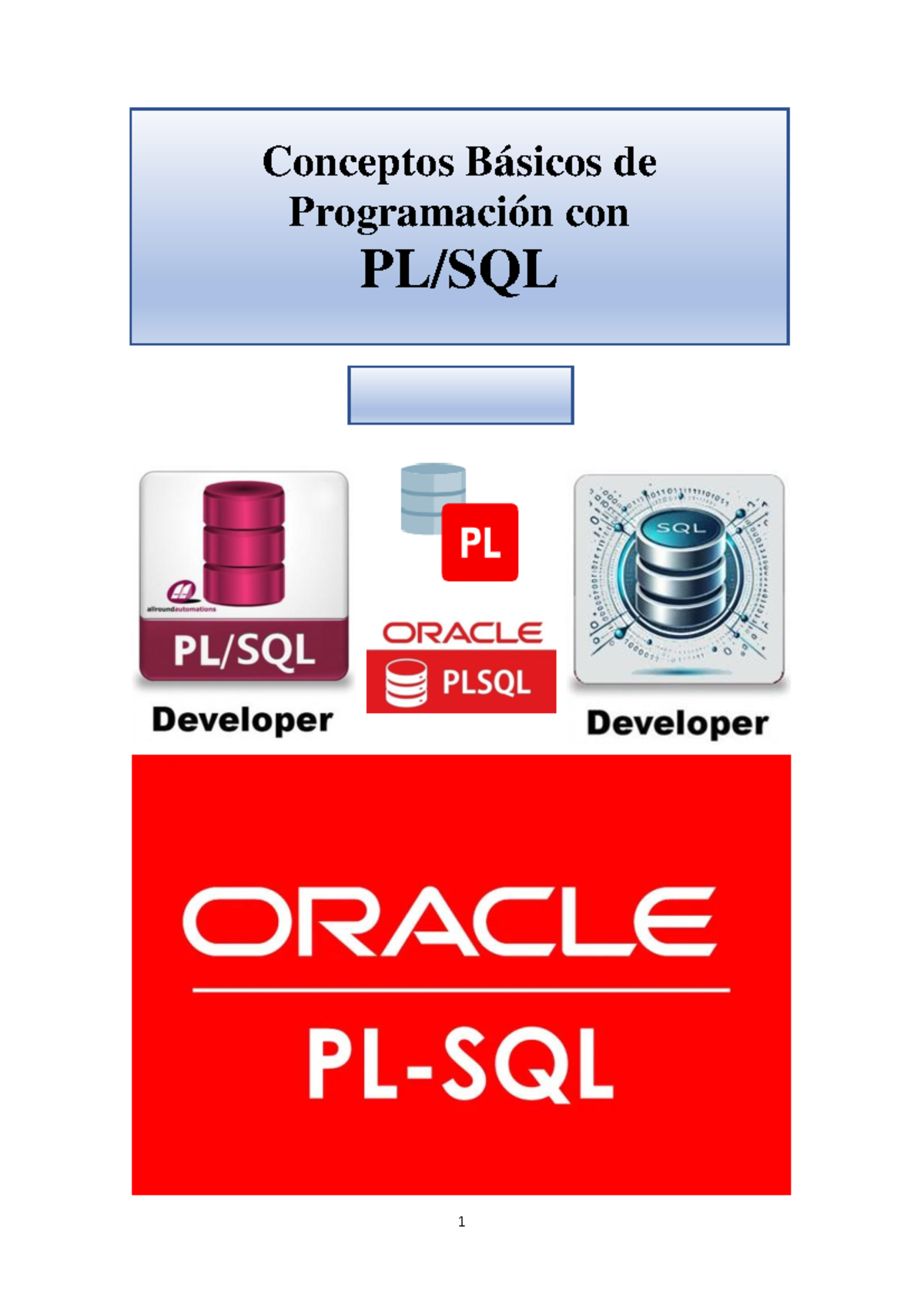Conceptos Básicos de Programación en PL/SQL: Guía Completa - Studocu