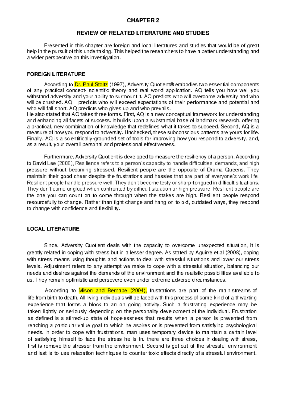 Chapter 2 - CHAPTER 2 REVIEW OF RELATED LITERATURE AND STUDIES ...