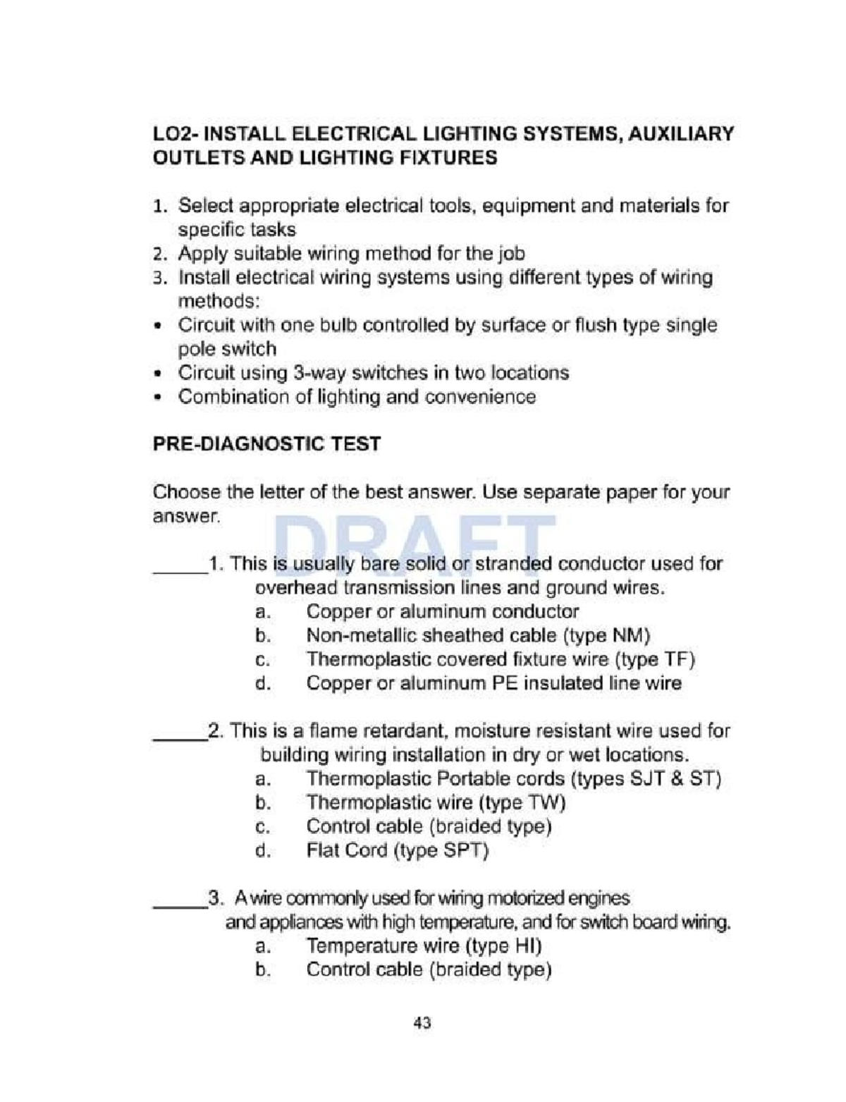 EIM 14.600: Electrical Lighting Systems Installation Guide - Studocu