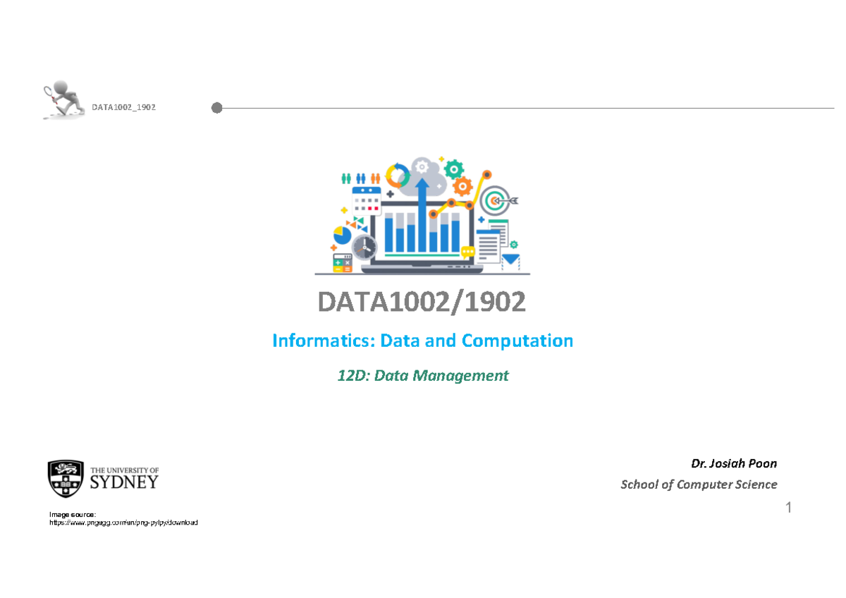 DATA1002: Final Exam Notes on Data Management & Security Concepts - Studocu