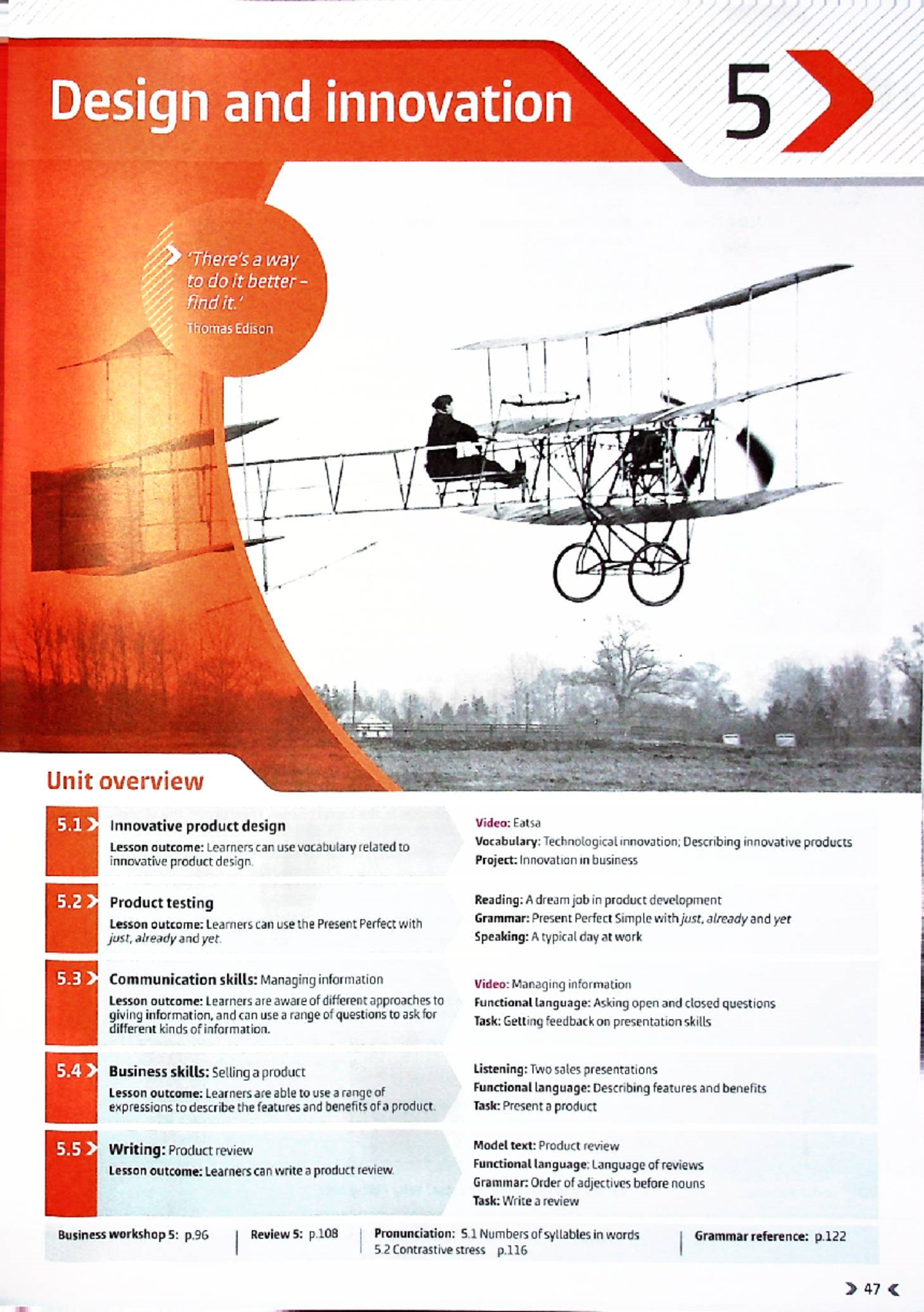 Business Partner B1 - Unit 5: Innovative Product Design & Testing - Studocu