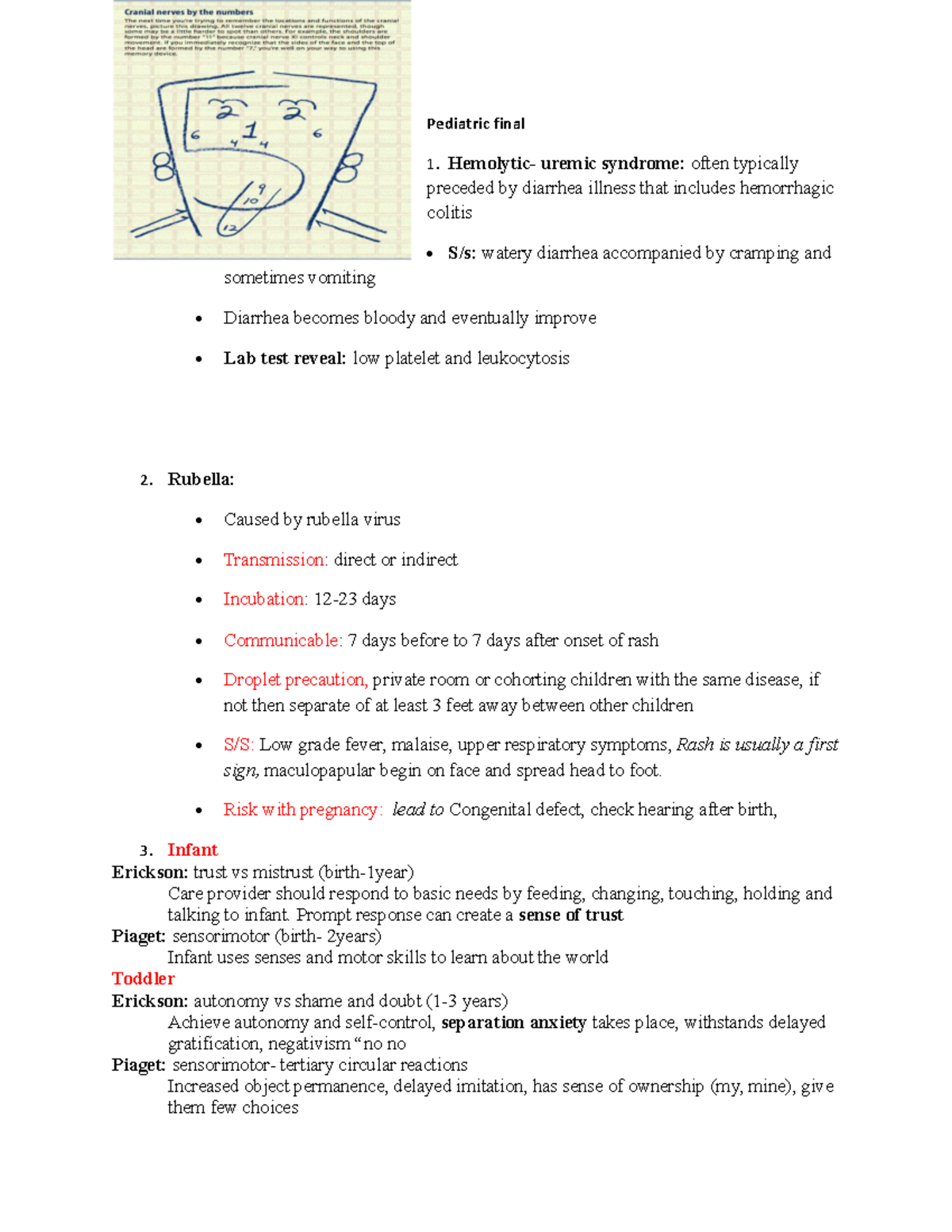 Pediatric Nursing 101: Final Exam Study Guide and Key Concepts - Studocu