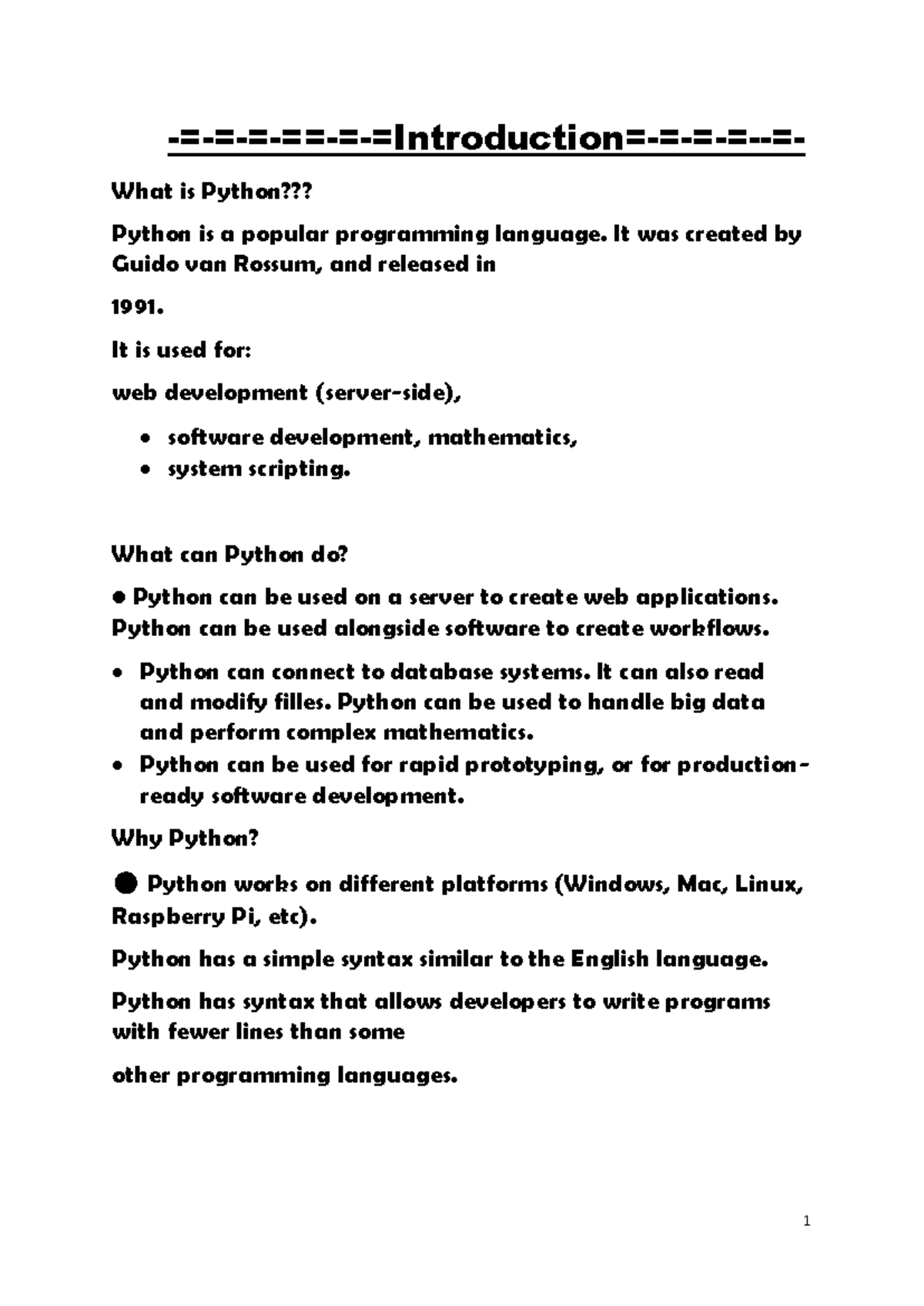 Class 12 Computer Science: Python Programming Record File - Studocu